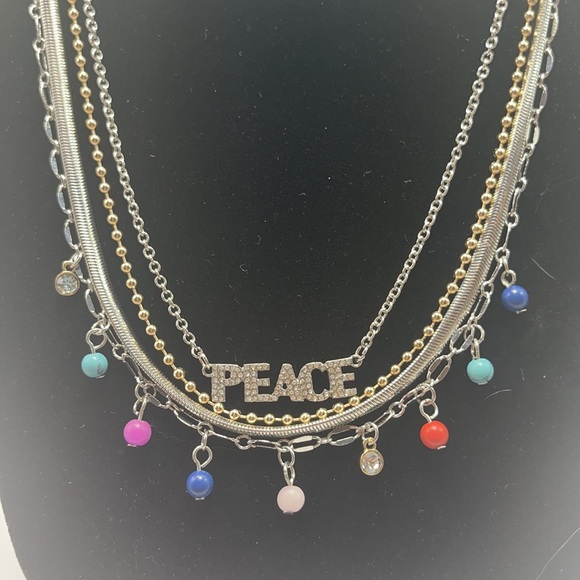 NWT BCBGeneration Convertible Peace Necklace - Picture 2 of 3